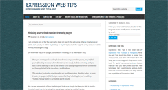 Desktop Screenshot of expression-web-tips.com